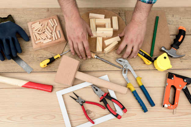 Maquinaria para bricolaje en madera para casa, aprendizaje para fabricar  muebles