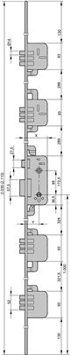 CERRADURA 8926-80 AL 5P C/LARG