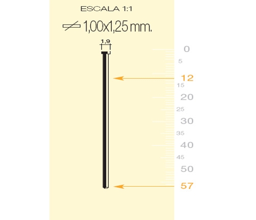 MILLAR CLAVO 12/35 5.000 UD.