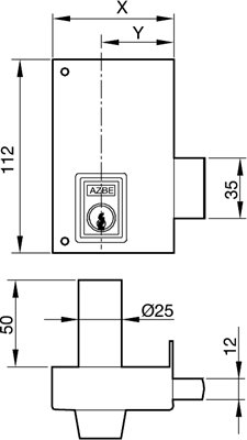 CERRADURA 56 C HPR 70 DCH.