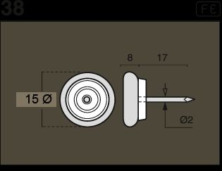 DESLIZANTE METALICO 18 CROMO A-308-18