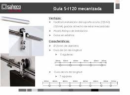GUIA CARRIL SF-I120 INOX 3 MTR
