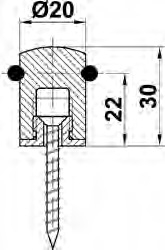 TOPE PUERTA 201-20 CUERO