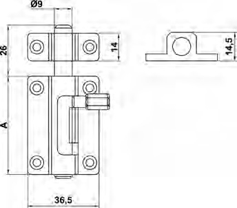 PASADOR 700-40 LATON CUERO