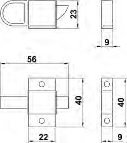 PASADOR VENTANA 960-22x40 PLATA