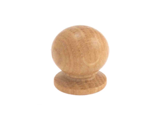 POMO ROBLE BOLA 30mm BARNIZ T-608