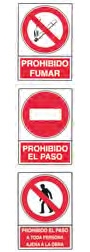 PLACA PROHIBICION AMIG 210*300 ROJA