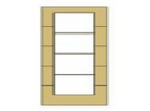 PU TAJO 4V BLANCO 203x70½x35