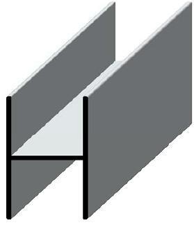 MO PERFIL H-16 (22-12)INOX MATE    REF. 24459