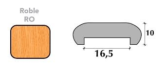 MOLDURA U-16 MEL.HAYA A 2.24 MTS.