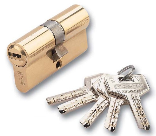 CILINDRO DS-15/80mm CENT.CROMADO EZCUR