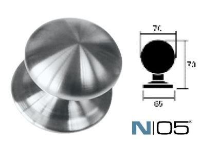 POMO PUERTA 636-PE/70-C N05 INOX 25642