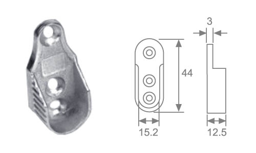 SOPORTE LATERAL BARRA OVAL N05 NIQ 20652