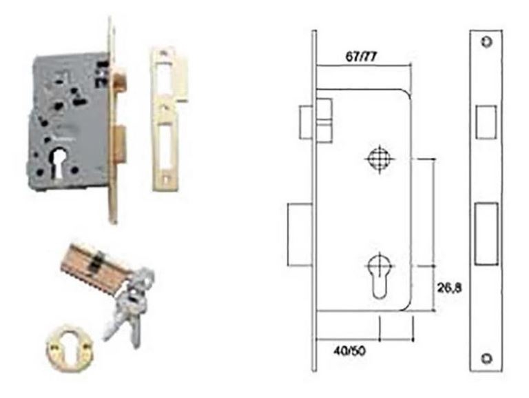 CERRADURA 10P/50CC NIQ.-SAT N05 24895