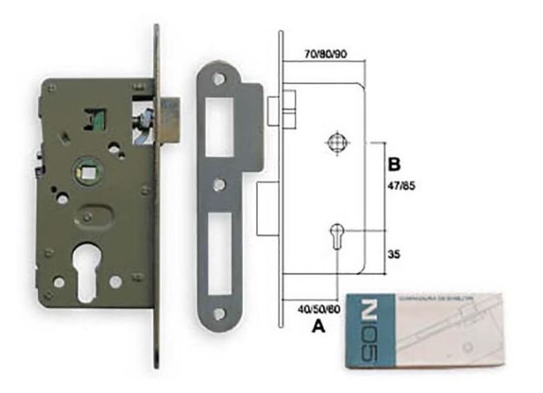 CERRADURA 30P/50CC NIQ.-SAT N05