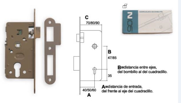 CERRADURA 30P/50CR LAT-SAT N05 23708