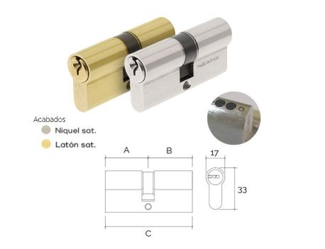 CILINDRO N05 SERRETA 30x40 LAT.L/LARGA21229