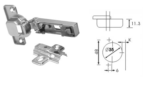 BISAGRA COCINA N05 35 RECTA AUT.24769