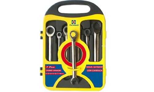 JUEGO LLAVES PLANAS CARRACA 8-19 FERROTECH24012