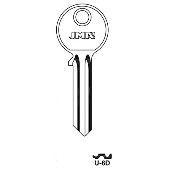 LLAVE U-6D ACERO-B