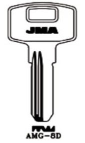 LLAVE SEGURIDAD AMG-8D LATON