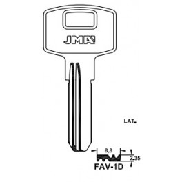 LLAVE SEGURIDAD FAV-1D LATON