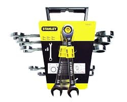 JUEGO LLAVES PLANAS CARRACA ARTICULADA STANLEY