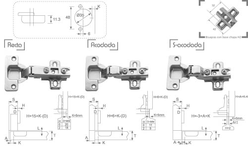 BISAGRA COCINA N05 35 ACODADA AUTOMA. 24770