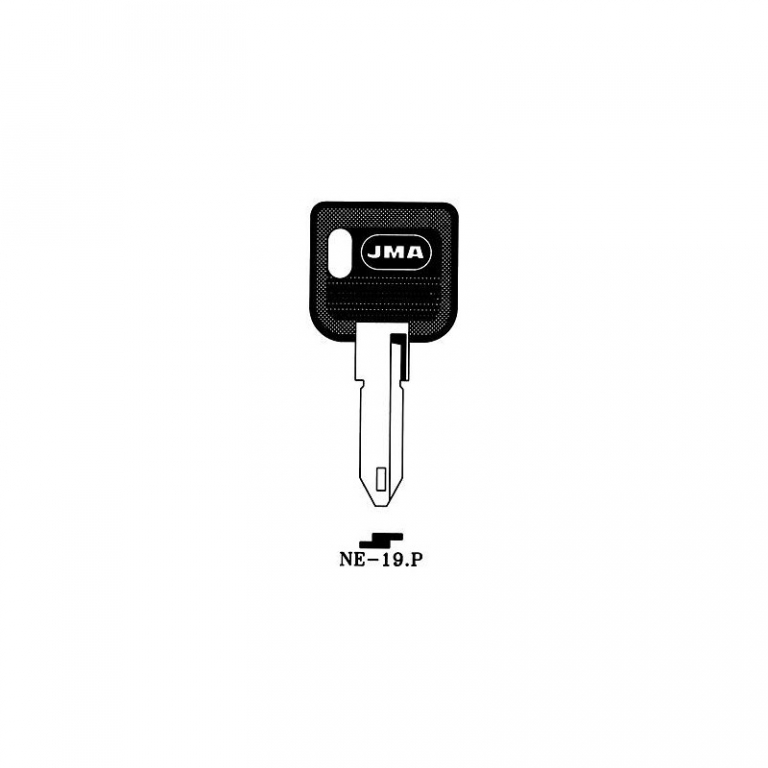 LLAVE NE-19.P ACERO PLAST. NEGRO