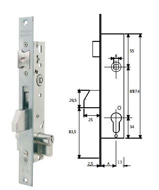 CERRADURA METAL 2210253 AI TESA