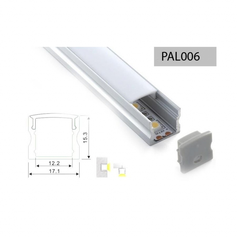 TAPAS SOPORTE CARRIL LITE 100. 2PZ 2182 ALUM
