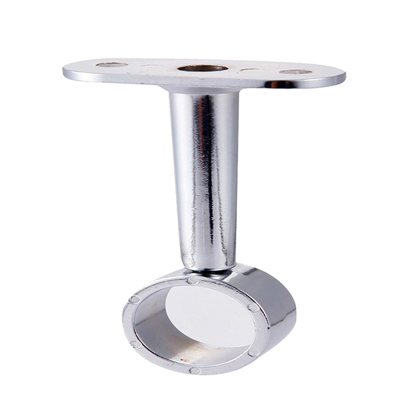 SOPORTE CENTRAL BARRA 19mm PLATA