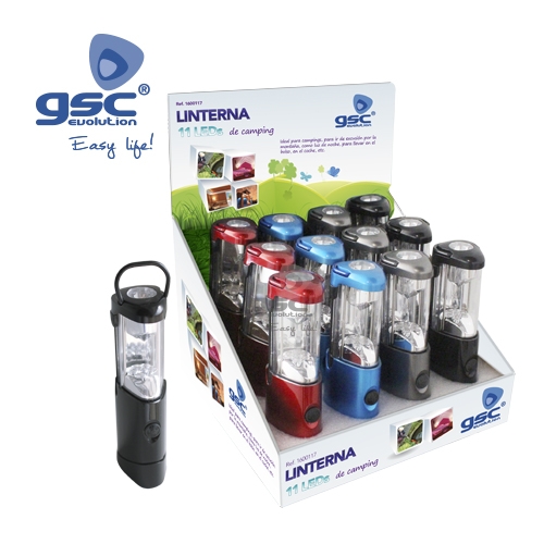 LINTERNA CAMPING 7+4 LEDs 1600117