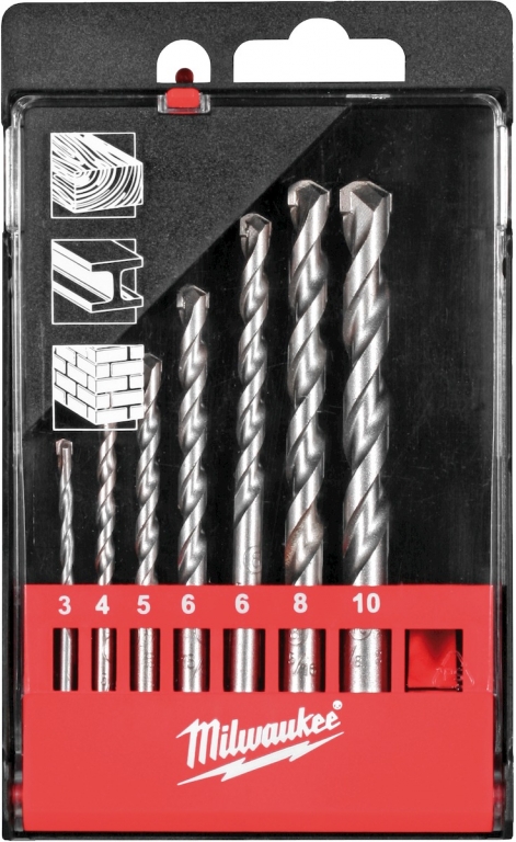JUEGO BROCAS MULTIMATERIAL  7 PZ. MILWAUKEE