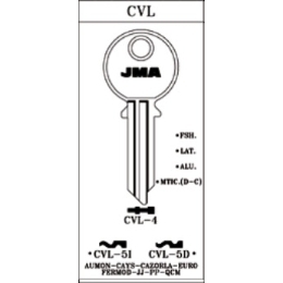 LLAVE CVL-5I ALUMINIO SURTIDO