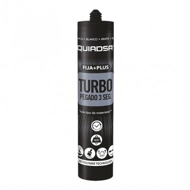 ADHESIVO FIJA+PLUS TURBO POL.BLANCO