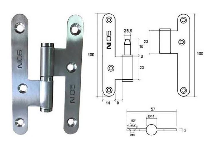 PERNIO 405-100 N05 LACADO DORADO DCHA.  25352