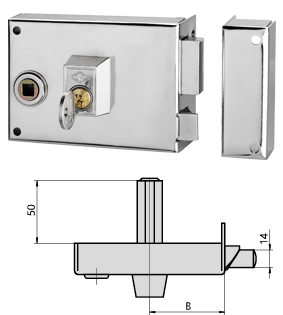 CERRADURA 125 120 IZD CVL PERA