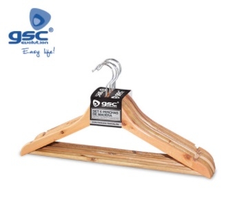 PERCHA MADERA SET 6 UNIDADES    2702551