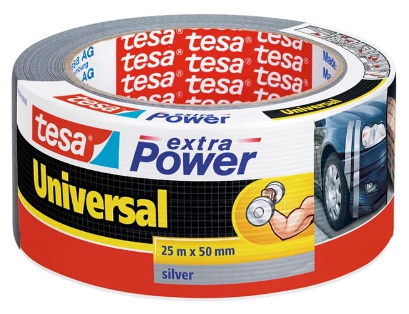 ROLLO CINTA AMERICANA PLATA TESA 50mmx25MTR