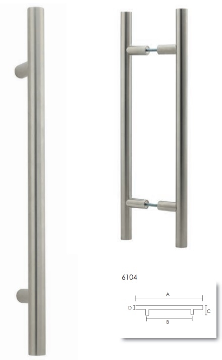 MANILLON 6104-LONDON 30X100 INOX 1000MM