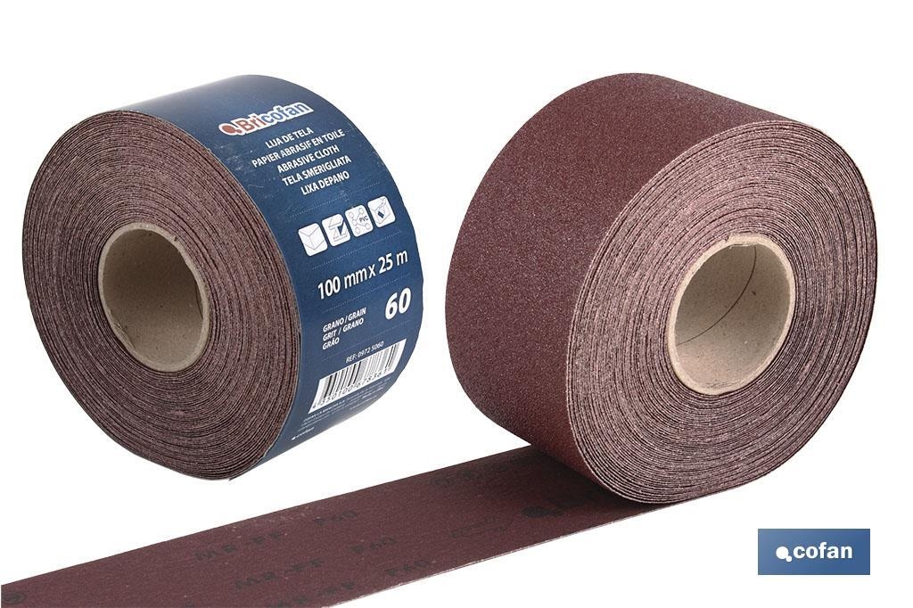 ROLLO LIJA 120x50 GR100 TELA