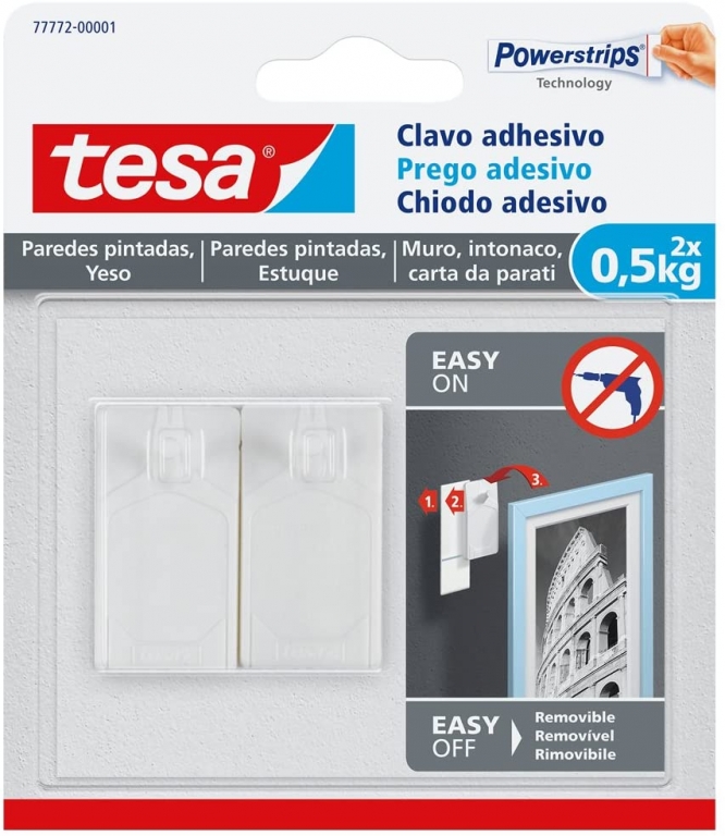 CLAVO ADHES.TESA POWERSTRIPS 0.5KG 77772