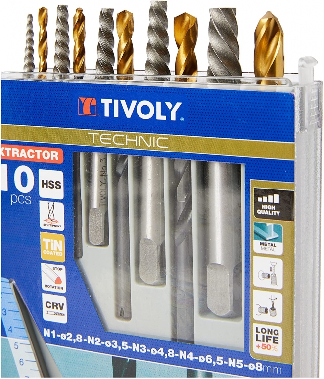 ESTUCHE KIT DE EXTRACTORES TIVOLY