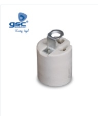 PORTALAMPARAS E27 CERAMICO BLANCO 2200286