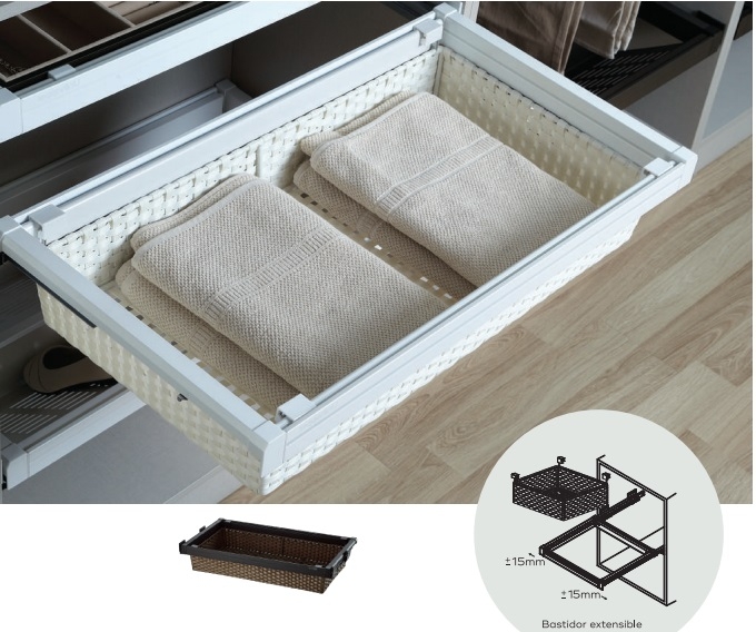 CESTA INTOO RATAN 60cm MOCA N05 21741