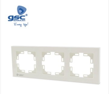 EMBELLECEDOR EMPOTRAR BLANCO 3 MODU.0201043