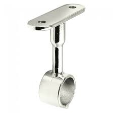 SOPORTE CENTRAL BARRA 25mm PLATA