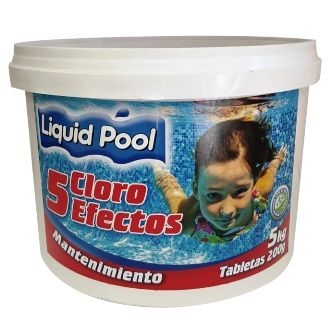 CLORO 5 EFECTOS 10KG.TABLETAS 200GR.