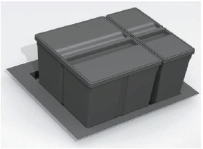 CUBO SET/100 2x26 Y 2x11 LTR.ANTRACITA